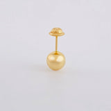 Piercing Topo Bola Lisa 0.4g / 1.4cm Oro Amarillo 18K