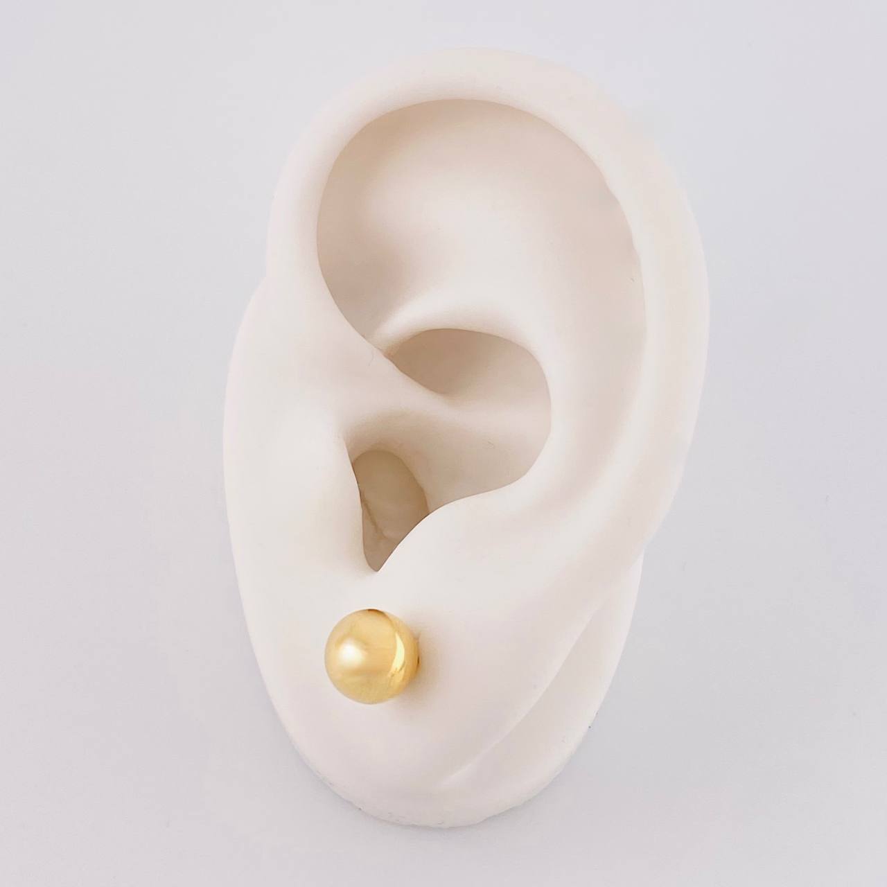 Piercing Topo Bola Lisa 0.4g / 1.4cm Oro Amarillo 18K