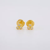 Topos Trio Circulos 0.55g / 3.7mm Oro Amarillo 18K