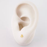 Topos Trio Circulos 0.55g / 3.7mm Oro Amarillo 18K