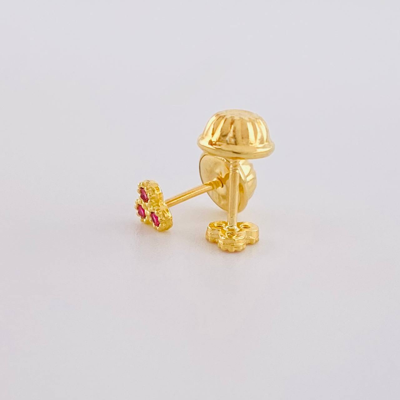 Topos Trio Circulos 0.55g / 3.7mm Oro Amarillo 18K
