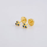 Topos Trio Circulos 0.5g / 3.7mm Oro Amarillo 18K