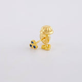Topos Trio Circulos 0.55g / 3.7mm Oro Amarillo 18K
