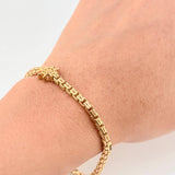 Pulso Timón 12.6g / 21.4cm / 3.9mm Oro Amarillo 18K
