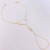 Pulso Arabe Mano Hamsa 1.95g / 20cm / 1mm Oro Amarillo 18K