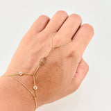 Pulso Arabe Mano Hamsa 1.95g / 20cm / 1mm Oro Amarillo 18K