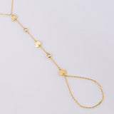 Pulso Arabe Corazones Lisos 1.95g / 20cm / 1mm Oro Amarillo 18K