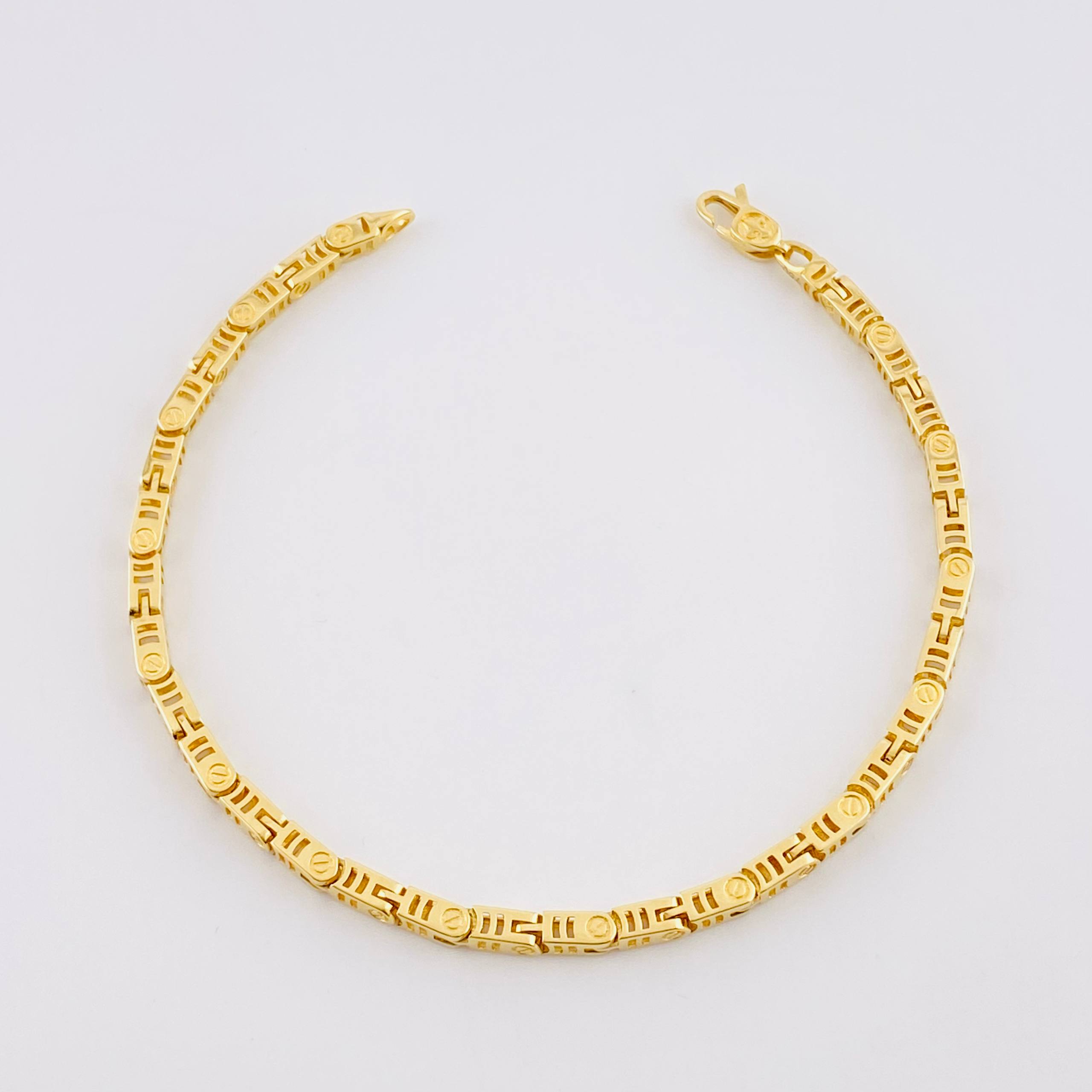 Pulso Tornillo Rayado 10.65g / 21cm / 3.1mm Oro Amarillo 18K