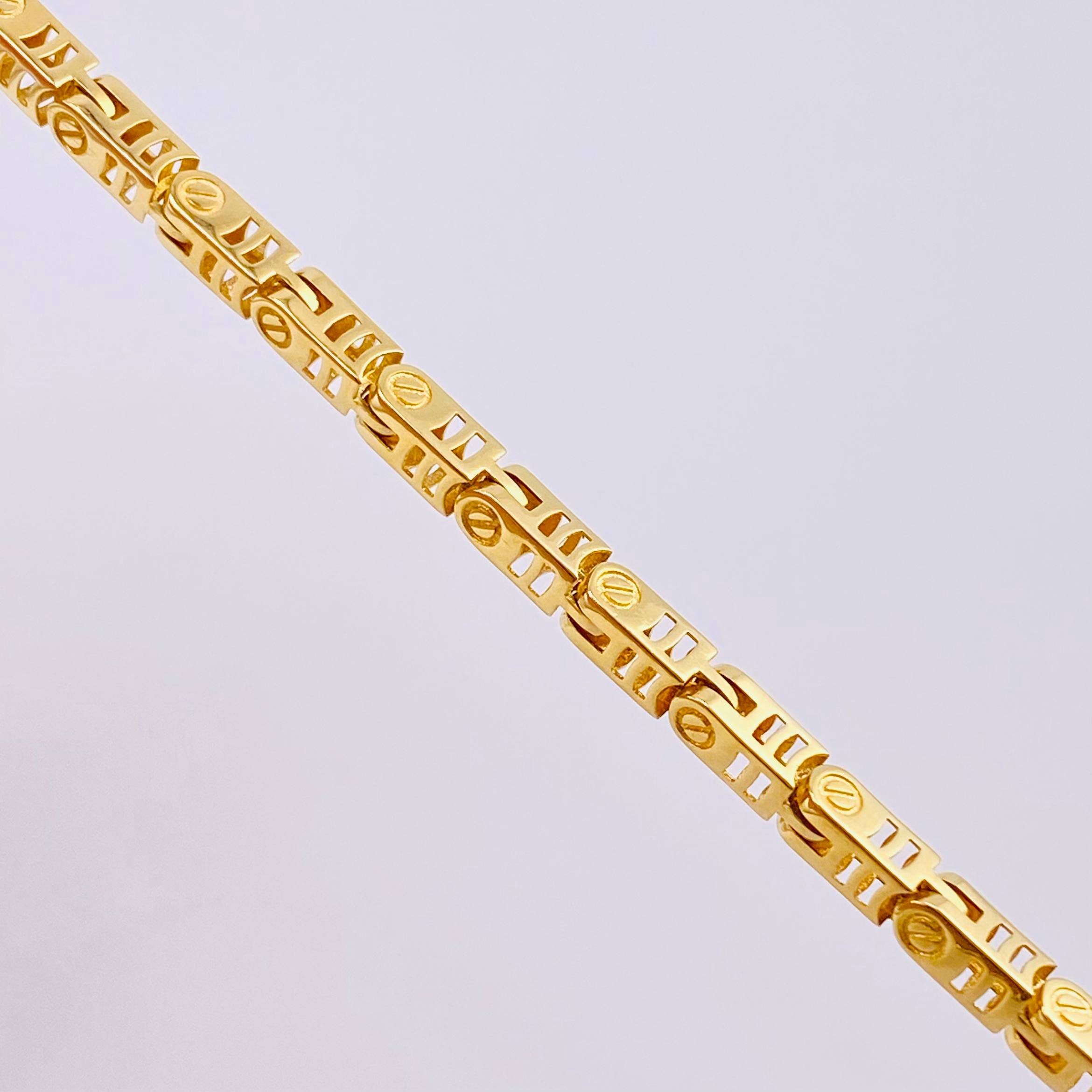 Pulso Tornillo Rayado 10.65g / 21cm / 3.1mm Oro Amarillo 18K