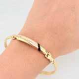 Pulso Octagonal 11.2g / 21.5cm / 4.6mm Oro Amarillo 18K