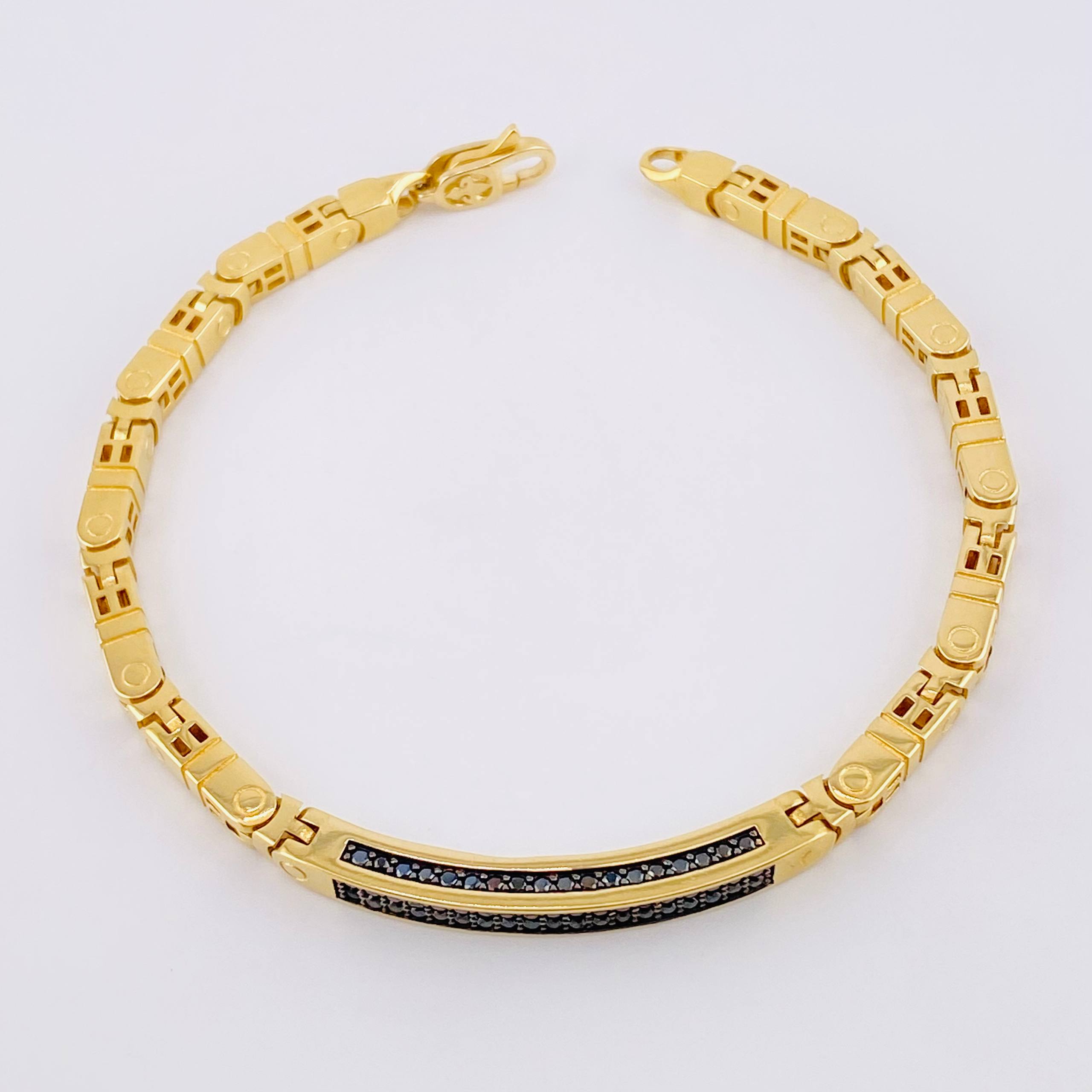 Pulso Curvo Tupido 16.9g / 20.7cm / 3.9mm Oro Amarillo 18K