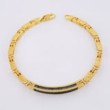 Pulso Curvo Tupido 16.9g / 20.7cm / 3.9mm Oro Amarillo 18K