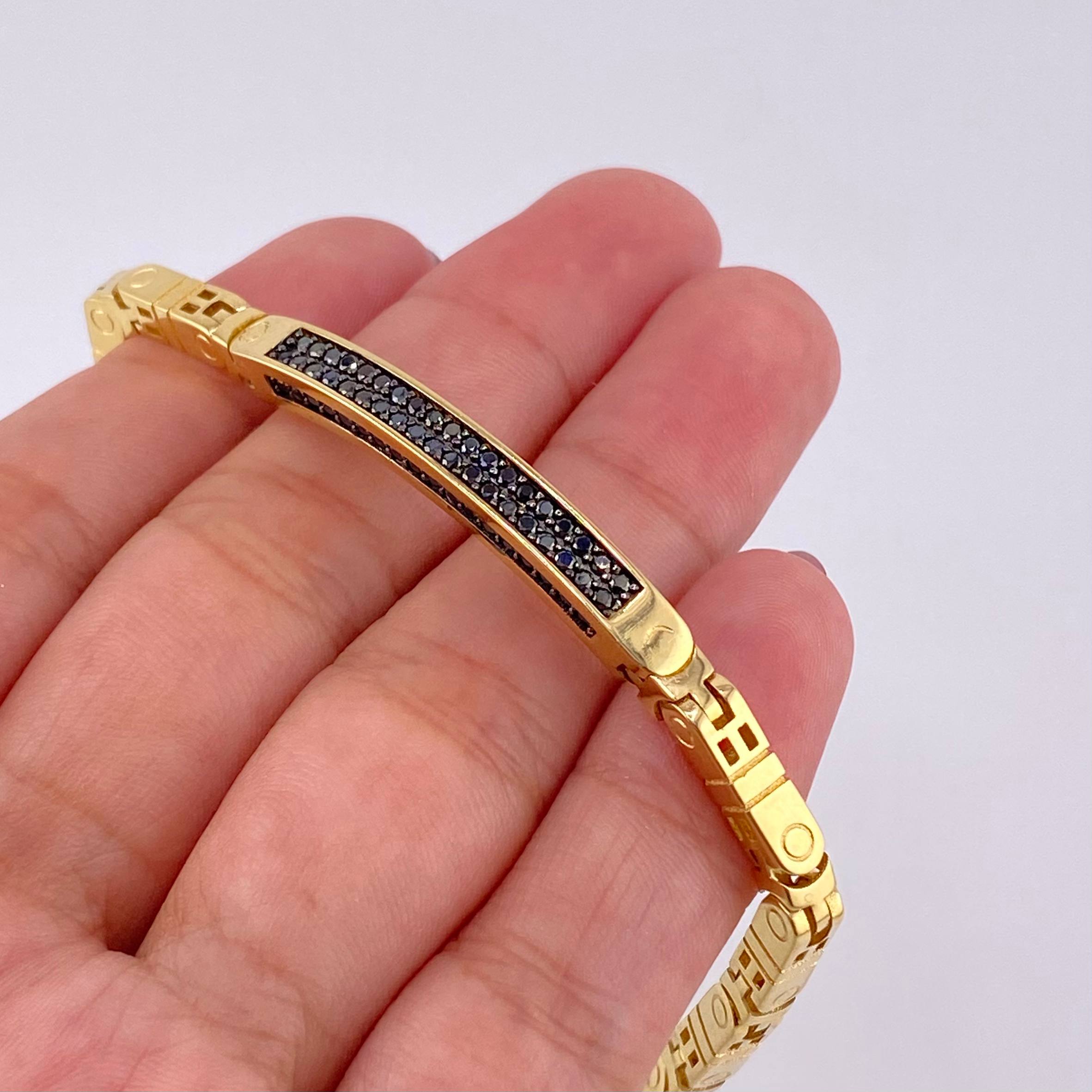 Pulso Curvo Tupido 16.9g / 20.7cm / 3.9mm Oro Amarillo 18K
