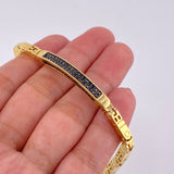 Pulso Curvo Tupido 16.9g / 20.7cm / 3.9mm Oro Amarillo 18K