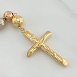 Rosario Virgen Milagrosa 16.65 g / 44.5 cm / 7mm-8 mm Tres Oros 18K