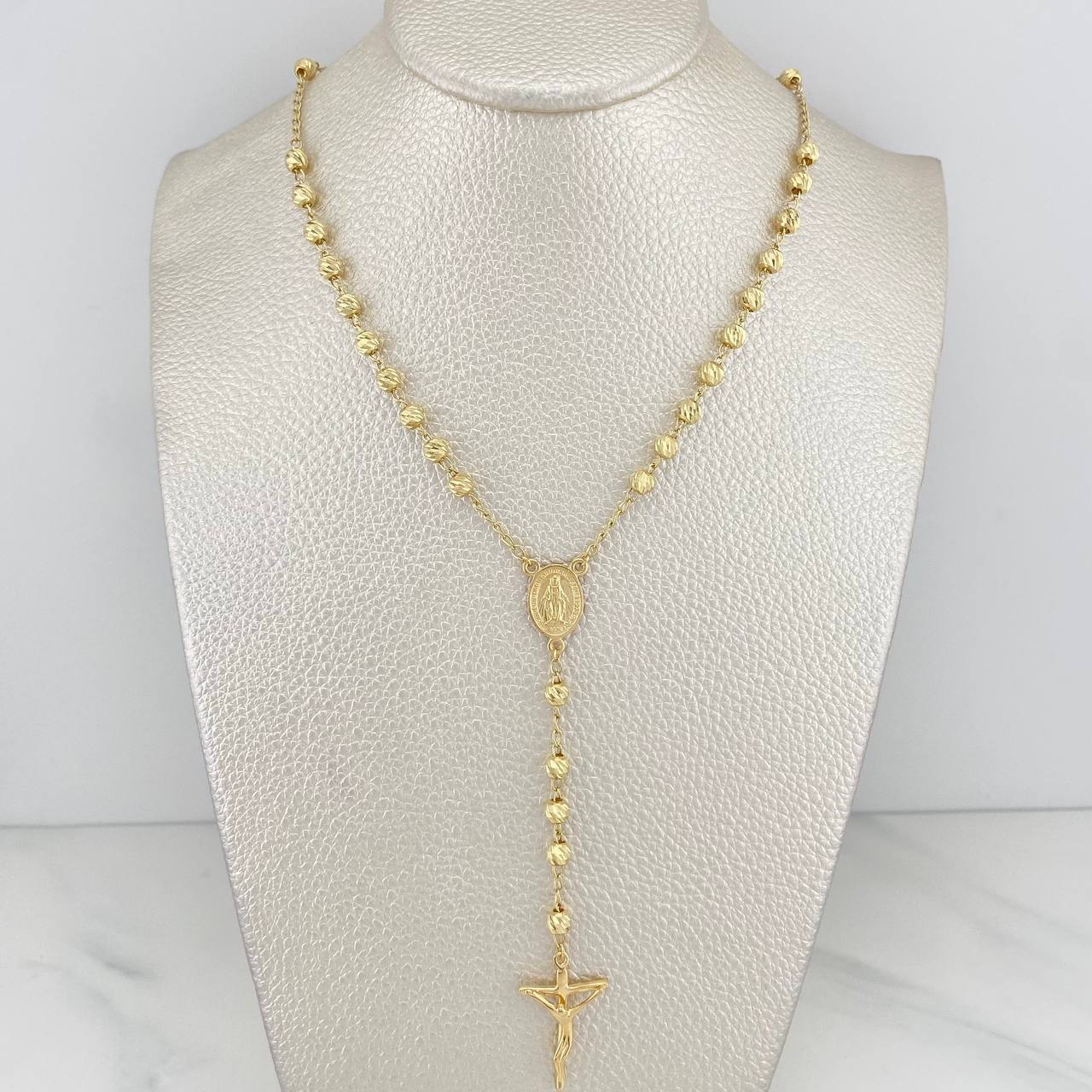 Rosario Virgen Milagrosa 11.6 g / 57 cm / 4 mm Oro Amarillo 18K