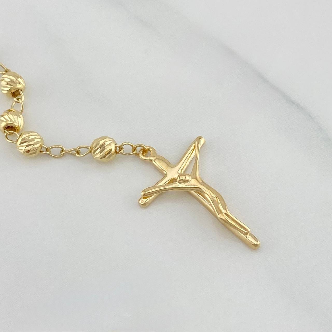 Rosario Virgen Milagrosa 10.05 g / 57 cm / 4 mm Oro Amarillo 18K