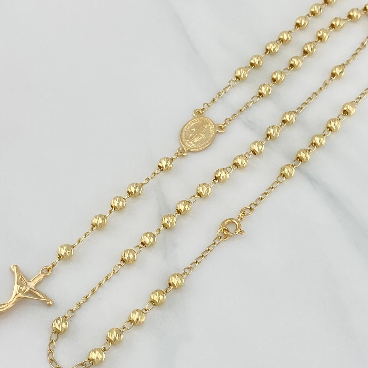 Rosario Virgen Milagrosa 10.05 g / 57 cm / 4 mm Oro Amarillo 18K