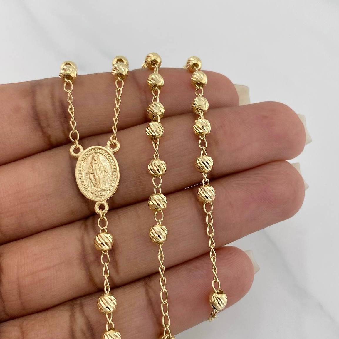 Rosario Virgen de la milagrosa 6.05g / 53.05cm / 2.77mm Oro Amarillo 18K