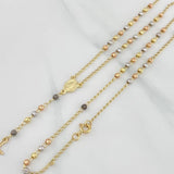 Rosario Virgen Milagrosa 6 g / 53 cm / 3 mm Tres Oros 18K