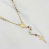 Rosario Virgen Milagrosa 6 g / 53 cm / 3 mm Tres Oros 18K