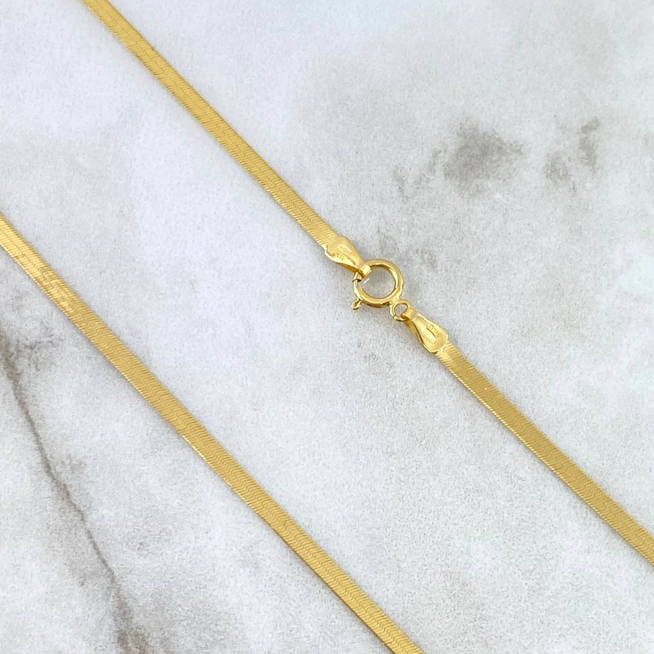 Cadena Espejo 3.85gr / 40cm / 2.5mm Oro Amarillo +3 *