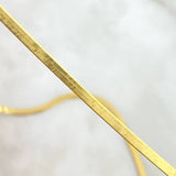 Cadena Espejo 3.85gr / 40cm / 2.5mm Oro Amarillo +3 *