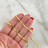 Cadena Espejo 3.85gr / 40cm / 2.5mm Oro Amarillo +3 *