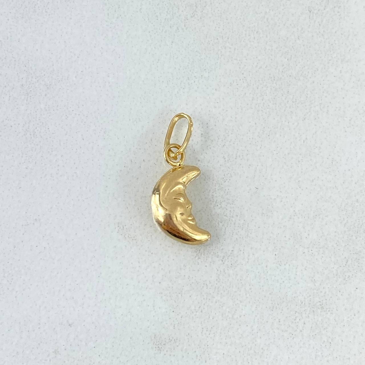 Dije Media Luna 0.35gr / 1.6cm / Oro Amarillo ©