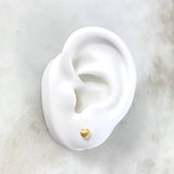 Topos Corazon Rayado 0.5gr / 0.5cm / Oro Amarillo *