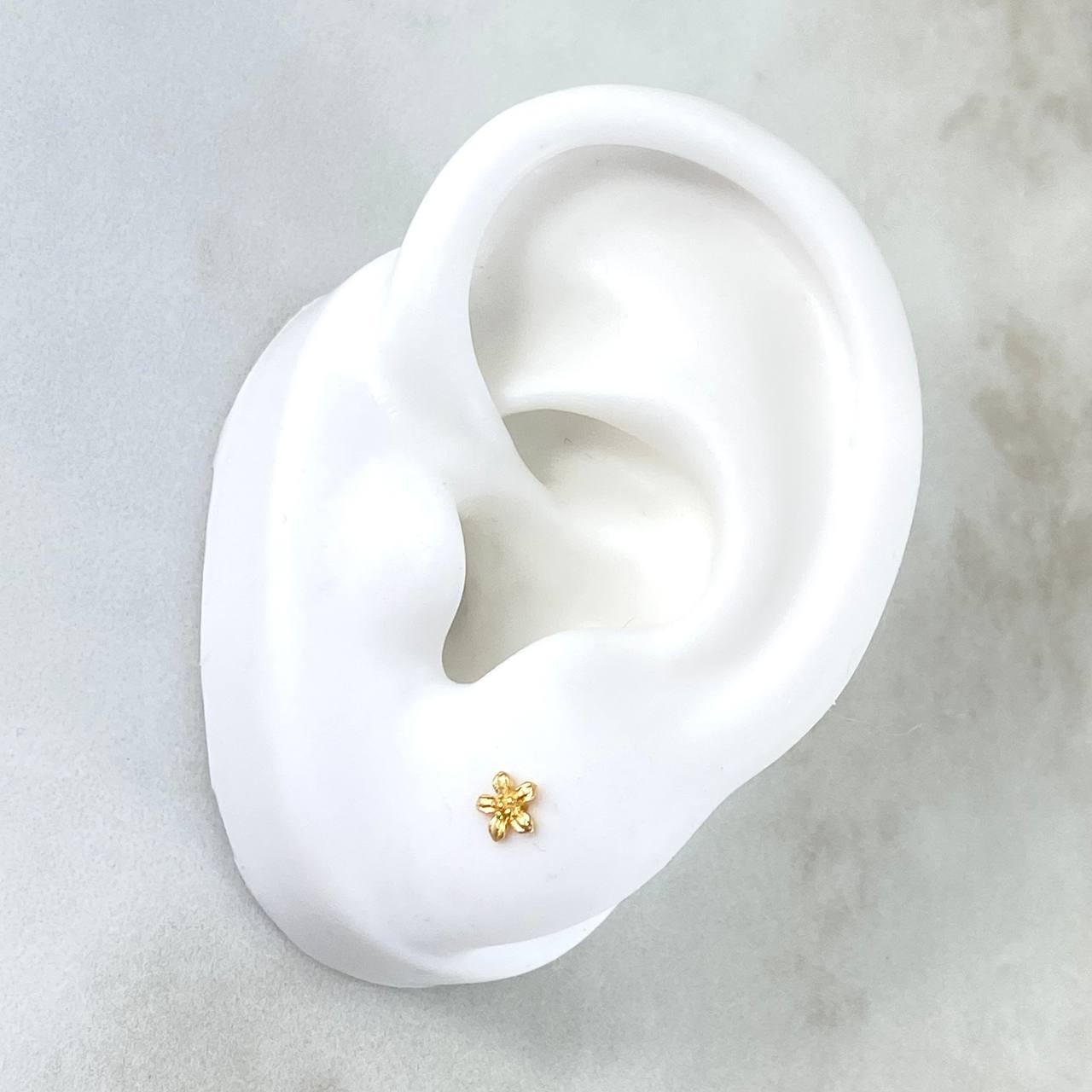 Topos Flor 0.65gr / 0.4cm / Oro Amarillo