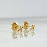 Topos Mini Cruz 0.65gr / 0.5cm / Circon Blanco Oro Amarillo ©
