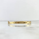 Pulso Aro Tornillo 4.55gr / 19cm / 4mm Oro Amarillo +4 *