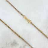 Cadena Franco 2.85gr / 45cm / 1.5mm Dos Oros Amarillo Blanco +3