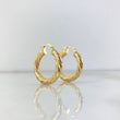 Candongas Mary 3.15gr / 2.8cm / Entrorchadas Oro Amarillo
