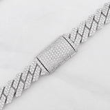 Cadena Cubana 135g / 50cm / 12.3mm Plata Rodinada 925