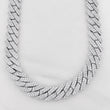 Cadena Cubana 135g / 50cm / 12.3mm Plata Rodinada 925