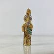 Dije San Judas Tadeo 4.1gr / 4cm / Circones Blancos Verdes Dos Oros Amarillo Blanco