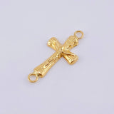 Herraje Cruz Cristo 0.7gr / 2.5cm / Oro Amarillo 18K