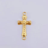 Herraje Cruz Cristo 0.45gr / 2cm / Oro Amarillo 18K
