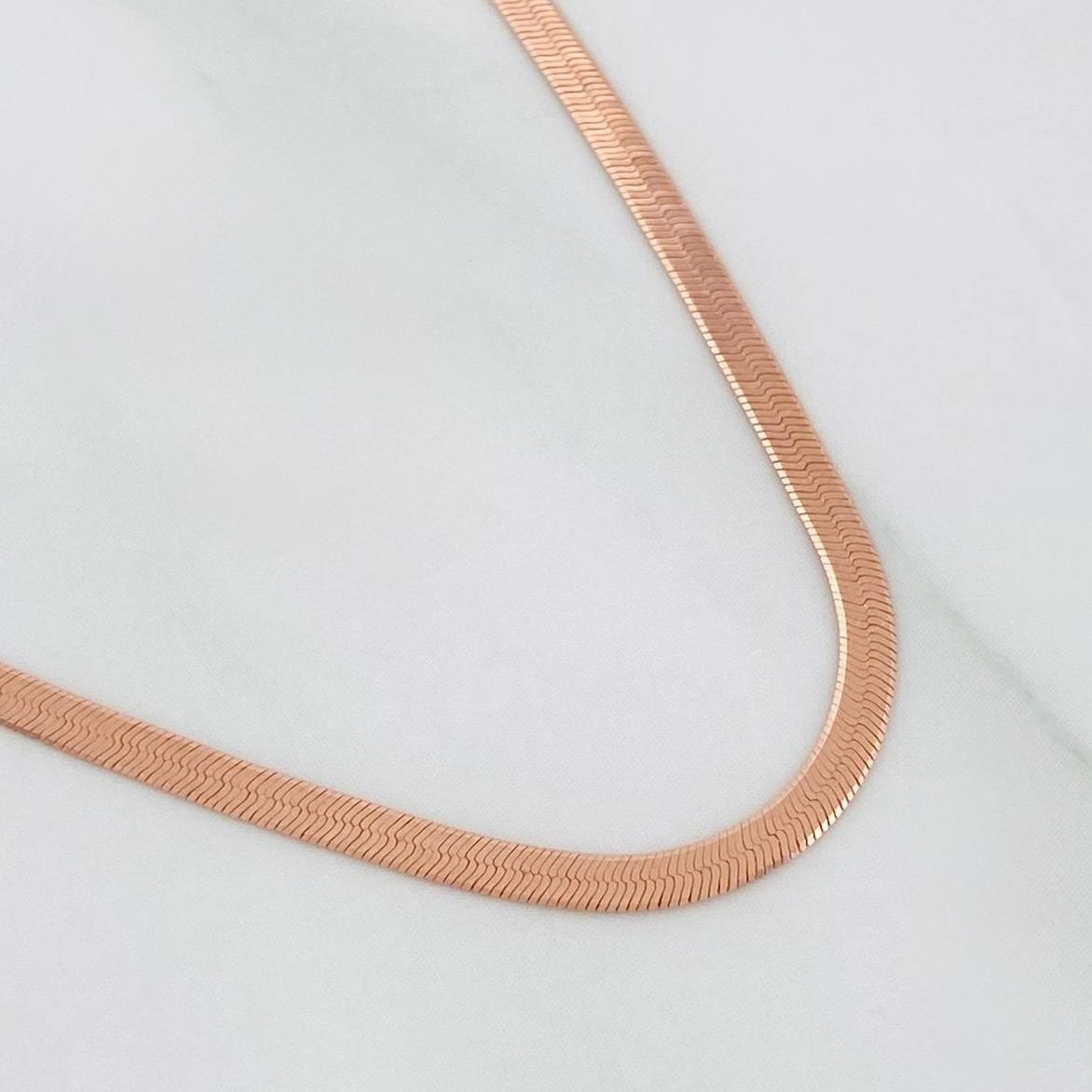 Cadena Espejo 3.5 g / 45.05 cm / 2 mm Oro Rosa 18K