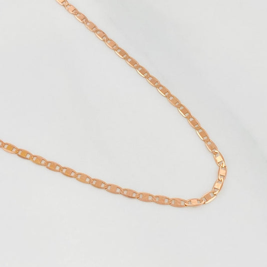 Cadena Escalera Plana 1.3 g / 40 cm / 0.4 mm Oro Rosa 18K