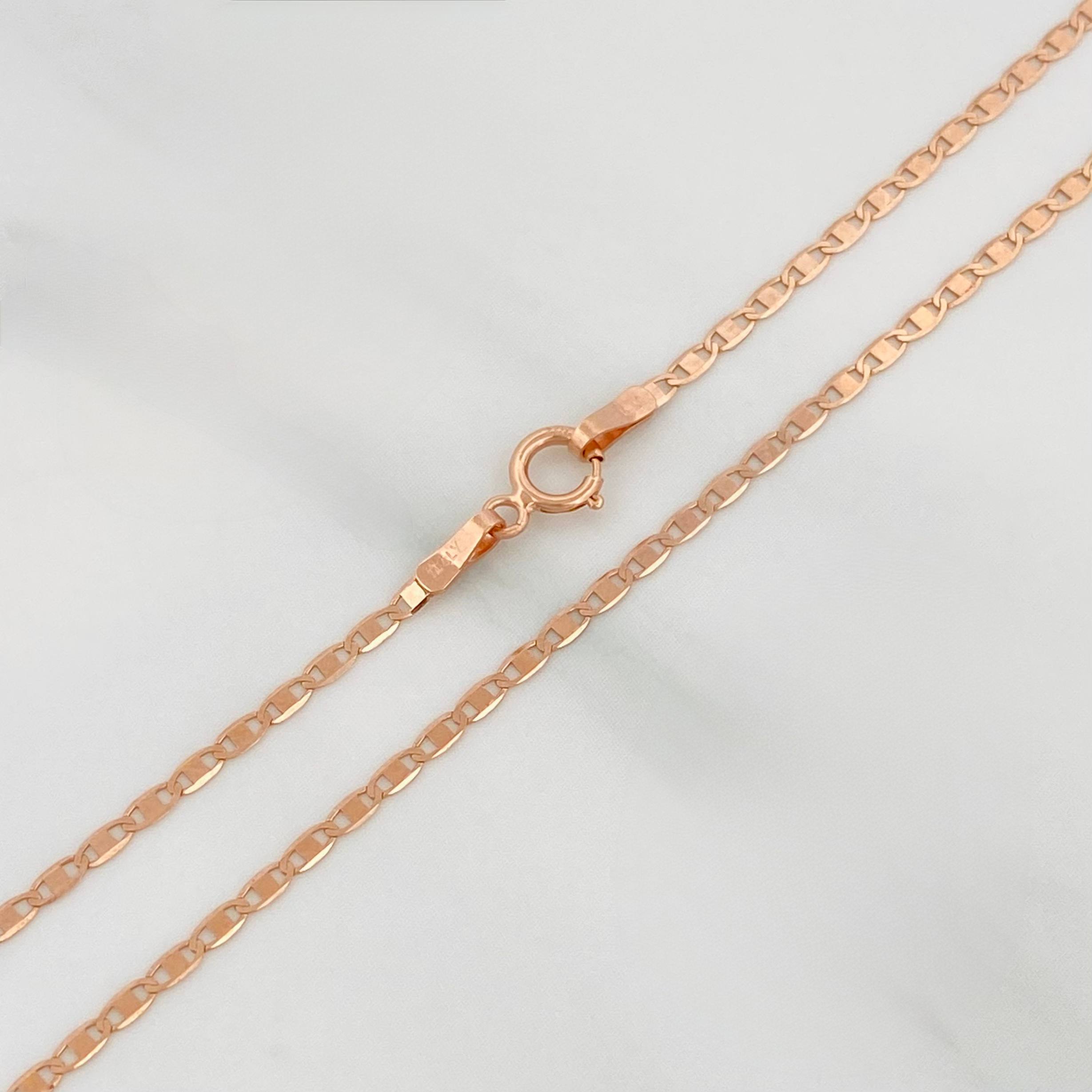 Cadena Escalera Plana 1.3 g / 40 cm / 0.4 mm Oro Rosa 18K