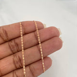 Cadena Escalera Plana 1.3 g / 40 cm / 0.4 mm Oro Rosa 18K