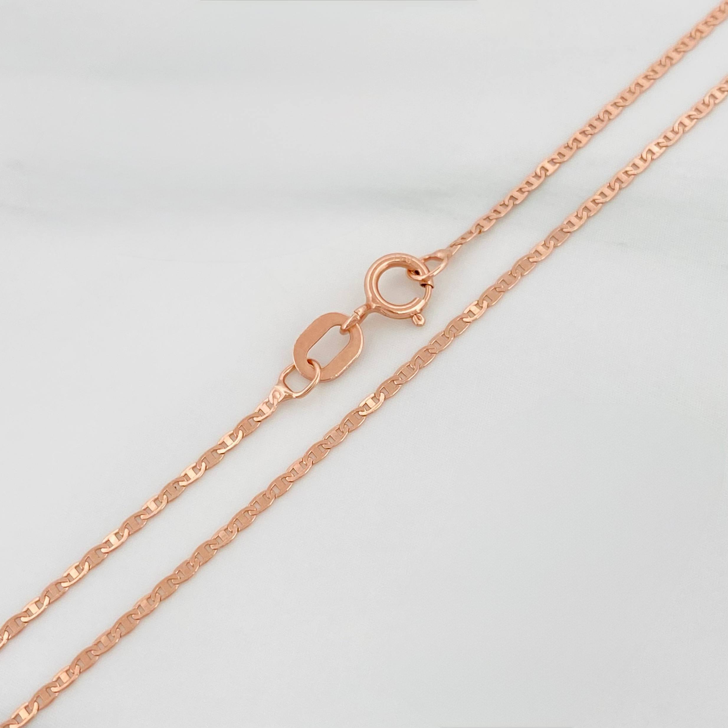 Cadena Escalera Plana 1.1 g / 40 cm / 0.3 mm Oro Rosa 18K