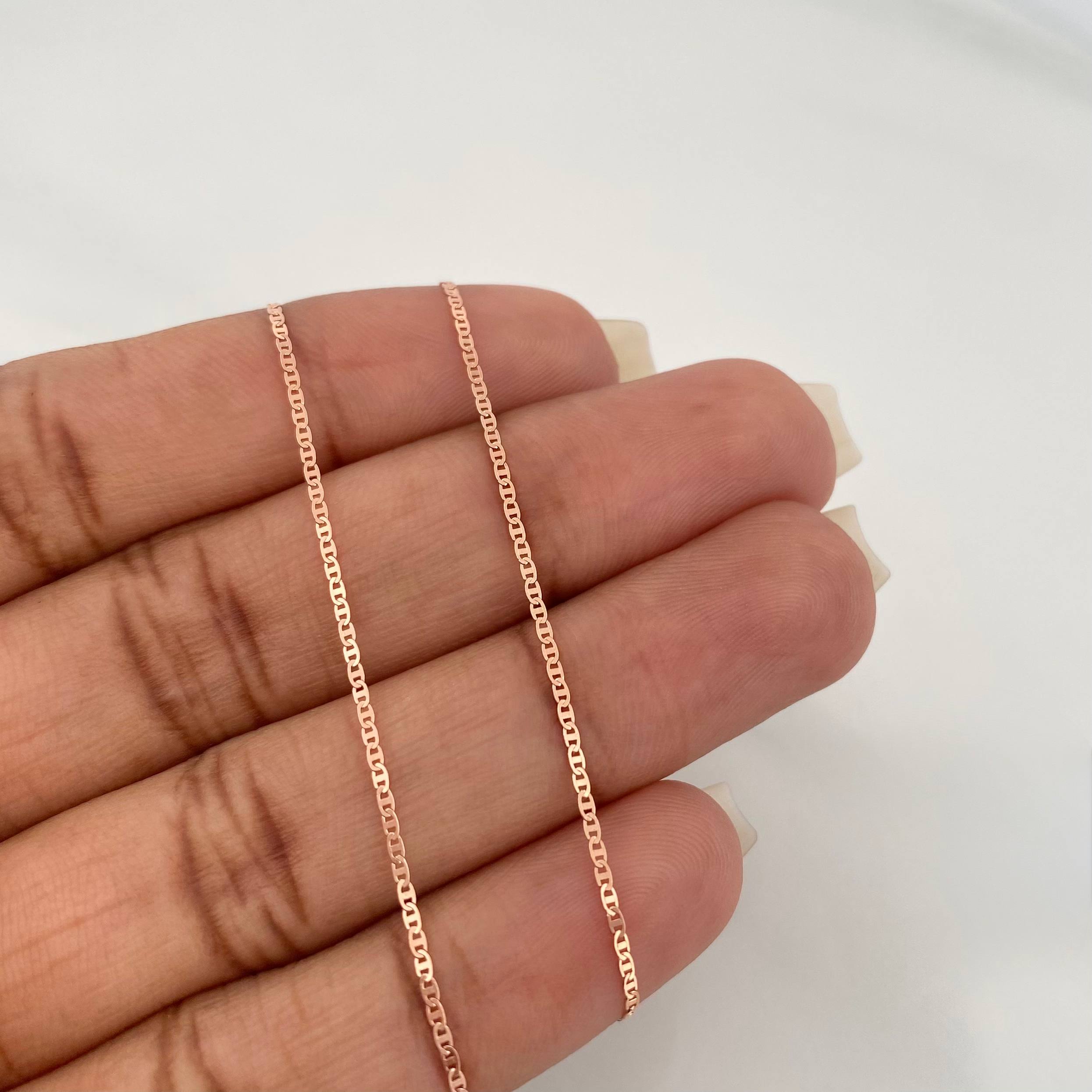 Cadena Escalera Plana 1.1 g / 40 cm / 0.3 mm Oro Rosa 18K