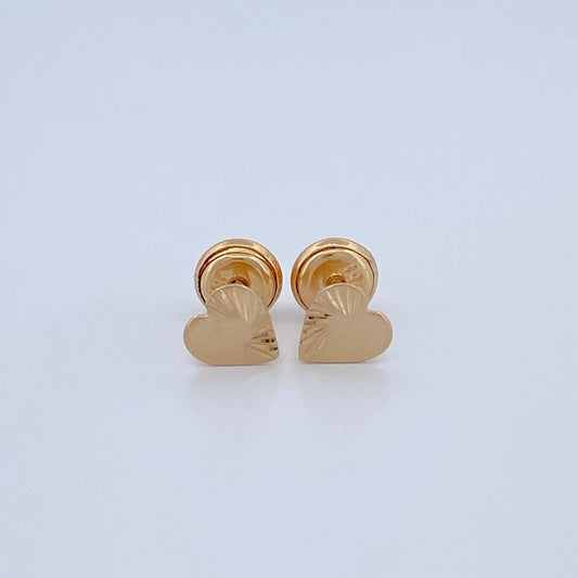 Topos Corazón 0.7gr / 5.5mm Oro Amarillo 18K %