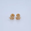 Topos Abeja 0.7gr / 6.09mm Oro Amarillo 18K %