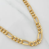 Cadena Figaro 19.45gr / 61cm / 5.04mm Oro Amarillo +1 18K $