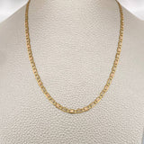 Cadena Escalera Plana 9.35gr / 60.2cm / 2.96mm Tres Oros +3 18K $